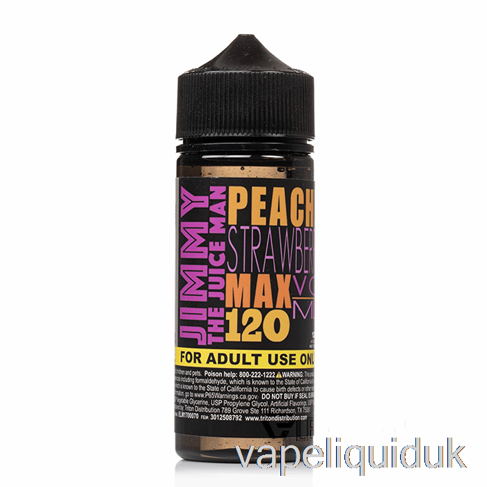 Peachy Strawberry - Jimmy The Juiceman - 120mL 6mg Vape Juice
